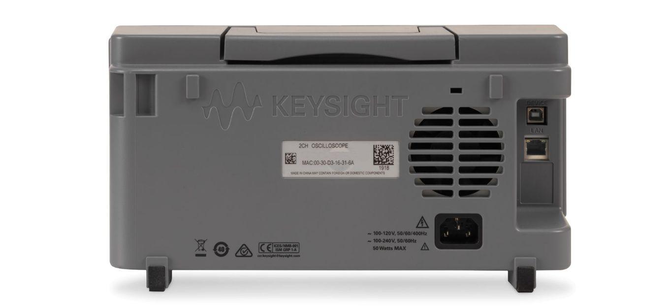 Keysight Technologies EDUX1052A InfiniiVision 1000 X Series, 50MHz Bench Oscilloscope, 2 Analogue Channels - RS