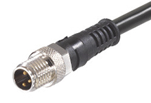 Molex Male 4 way M8 to Unterminated Free End Sensor Actuator Cable, 2 m