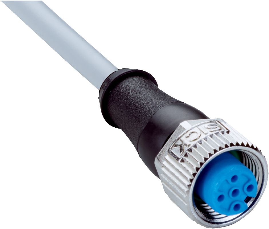 SICK Female 4 way M12 Female Connector to Screw Connector Cable, 3 m