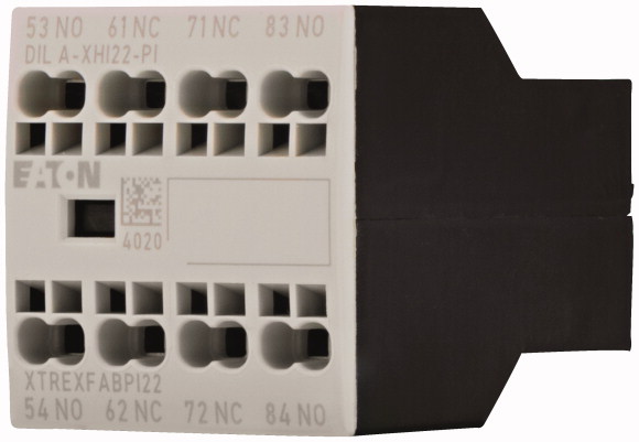 Eaton Auxiliary Contact, 4 Contact, 2 NC, 2 NO, Front Fixing