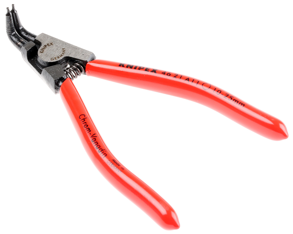 Knipex Circlip Pliers, 125 mm Overall, Angled Tip