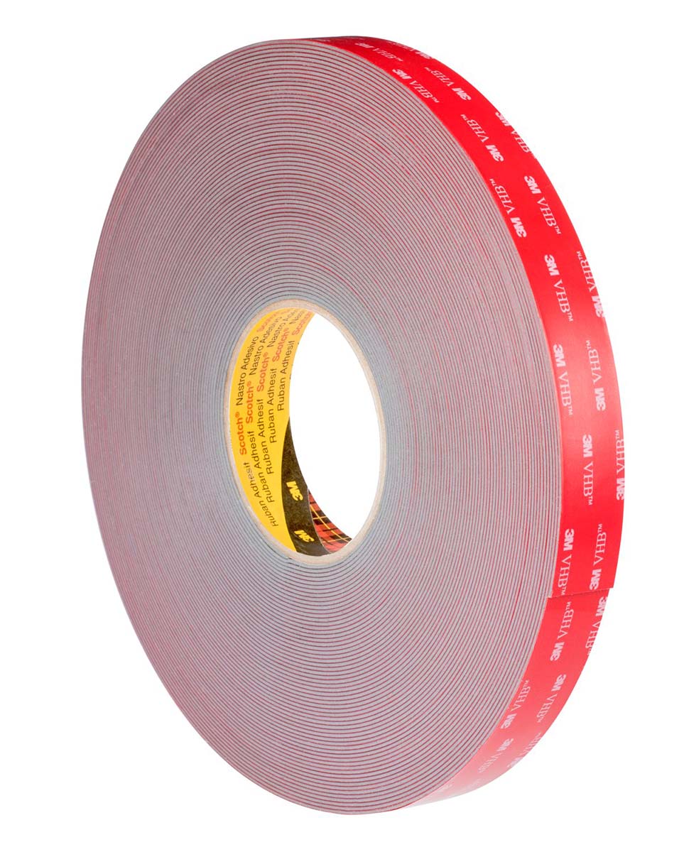 3M GPH-060GF, VHB™ Grey Foam Tape, 12.0mm x 33.0m, 0.60mm Thick