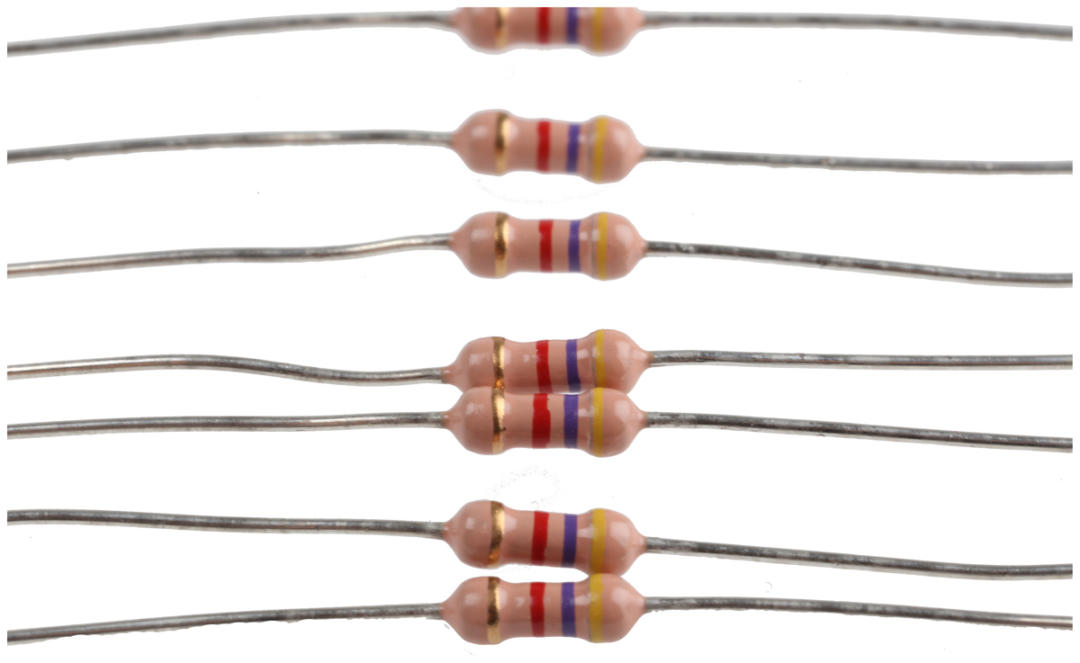 RS PRO 4.7kΩ Carbon Film Resistor 0.5W ±5%