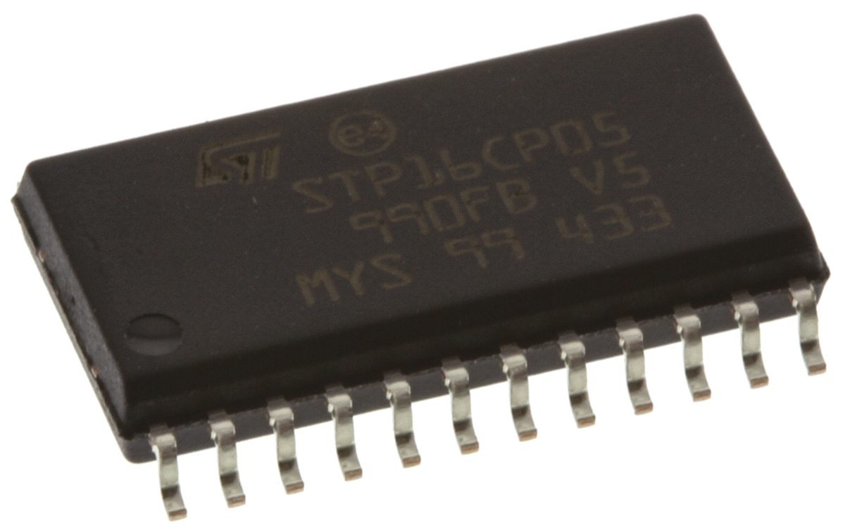 STMicroelectronics STP16CP05MTR SOIC Display Driver, 16 Segment, 24 Pin, 3 → 5.5 V