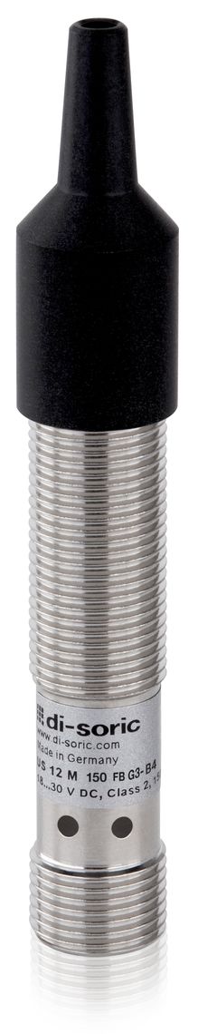 Di-Soric Ultrasonic Threaded Barrel Ultrasonic Sensor, M12, 150 mm Detection, Push Pull NO/NC, 18 → 30 V dc