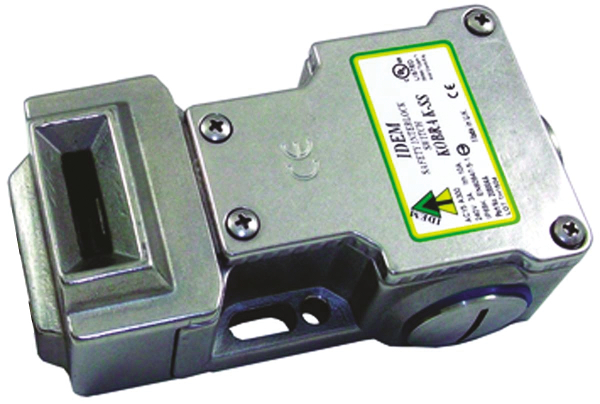 IDEM K-SS Safety Interlock Switch, 2NC/1NO, Keyed, Stainless Steel