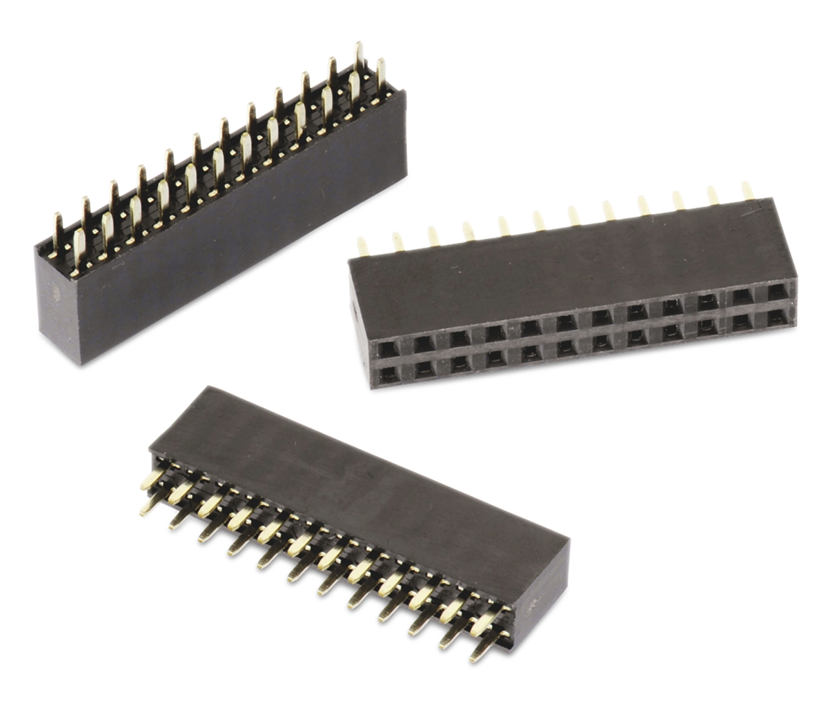 Wurth Elektronik WR-PHD Series Straight Through Hole Mount PCB Socket, 32-Contact, 2-Row, 2.54mm Pitch, Solder