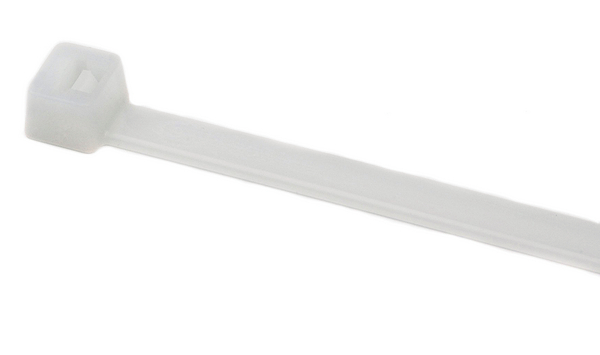 HellermannTyton Cable Tie, 202mm x 4.6 mm, Natural Nylon, Pk-100