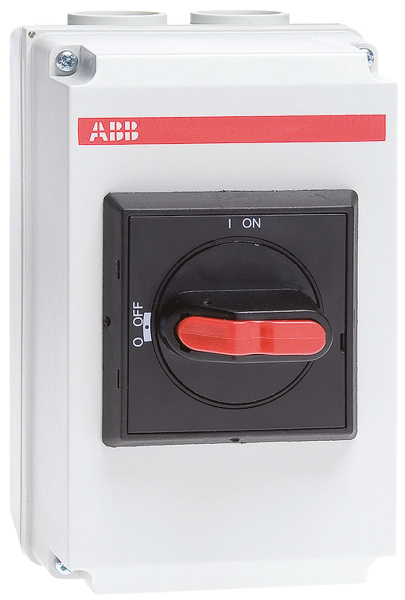ABB 2P Pole Panel Mount Isolator Switch - 25A Maximum Current