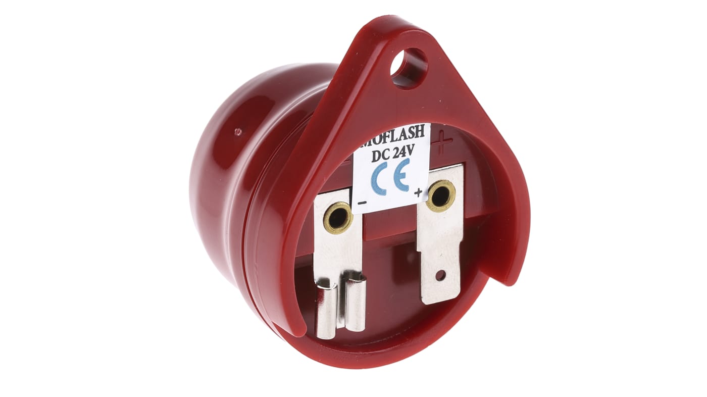 Moflash AE30M Series Panel Mount Buzzer, 24 V, 75dB at 1 m, IP34, DC, Single-Tone