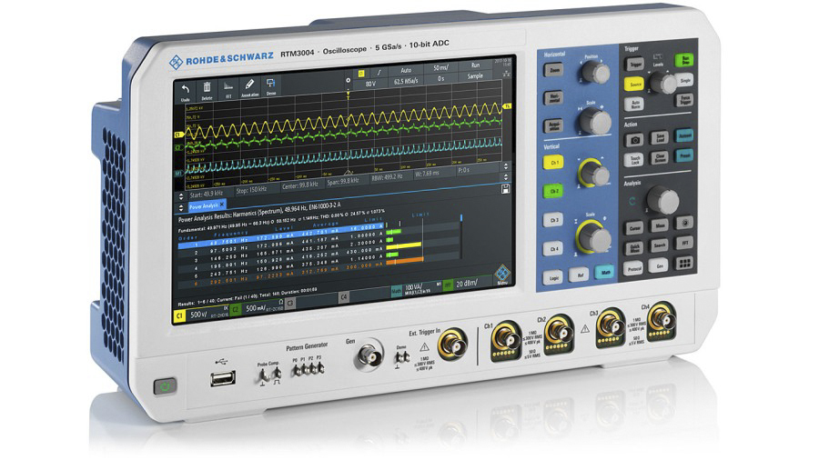 Rohde & Schwarz RTM3004 RTM3000 Series, 500MHz Bench Oscilloscope, 4 Analogue Channels