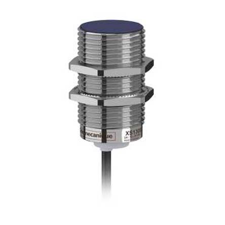 Telemecanique Sensors Inductive Threaded Barrel Proximity Sensor, M30, 10 mm Detection, PNP NO, 12 → 24 V dc