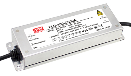MEAN WELL LED Driver, 42V Output, 100W Output, 2A Output, Constant Current / Constant Voltage Dimmable