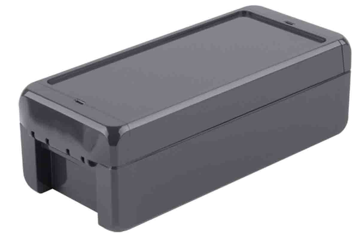 Bopla Bocube Series Graphite Grey Polycarbonate V0 Enclosure, IP66, IP68, IK07, Graphite Grey Lid, 191 x 80 x 60mm
