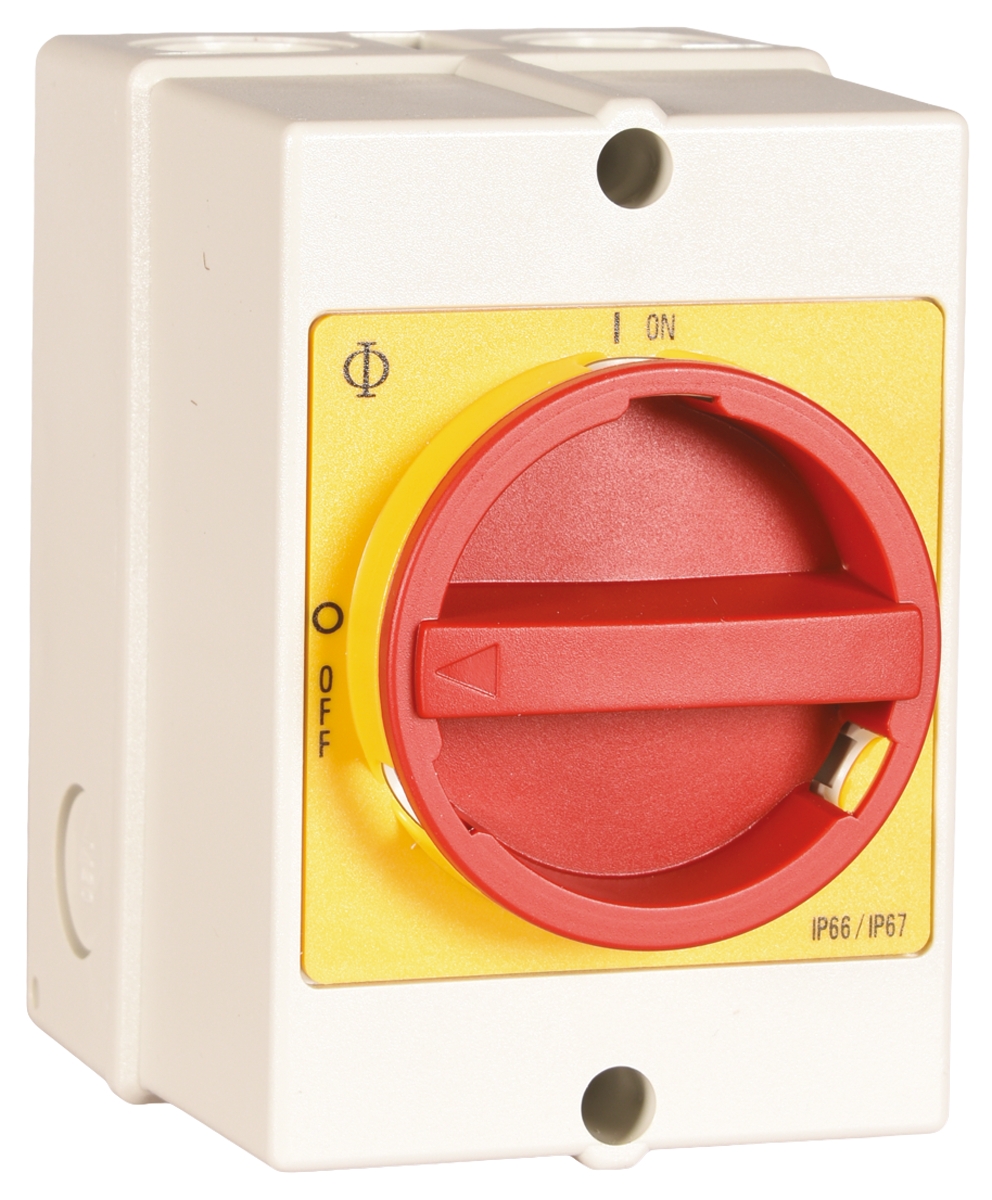 Kraus & Naimer 6P Pole Isolator Switch - 20A Maximum Current, 3.7kW Power Rating, IP66, IP67
