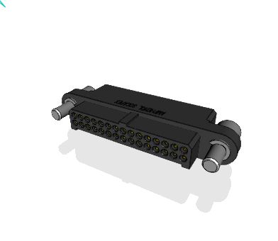 Amphenol Socapex MHDAS Series Straight PCB PCB Header, 30 Contact(s), 1.27 mm Pitch, 2 Row, Shrouded