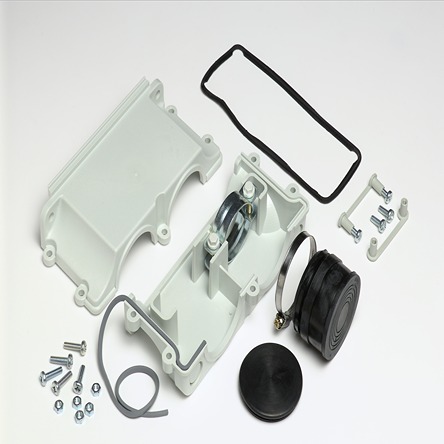 Fibox Polycarbonate Cable Management Kit for Use with FIBOX EK Series Enclosures, 1 Rings