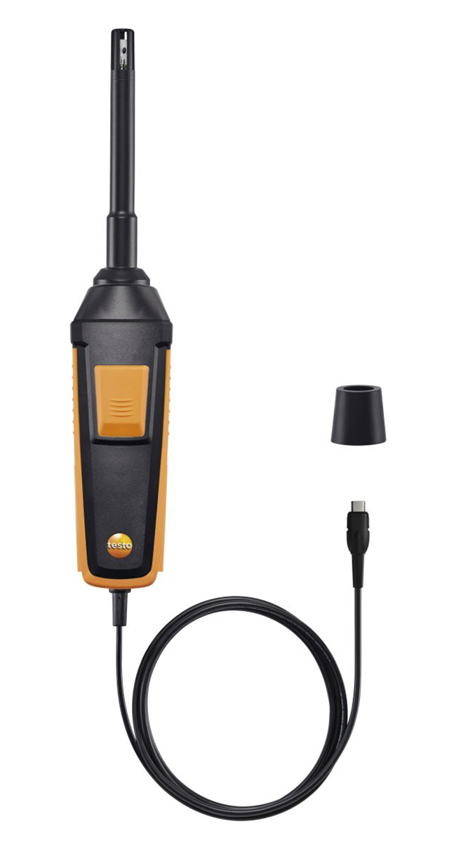 Testo Probe for Humidity, Temperature, +70°C Max, 100%RH Max
