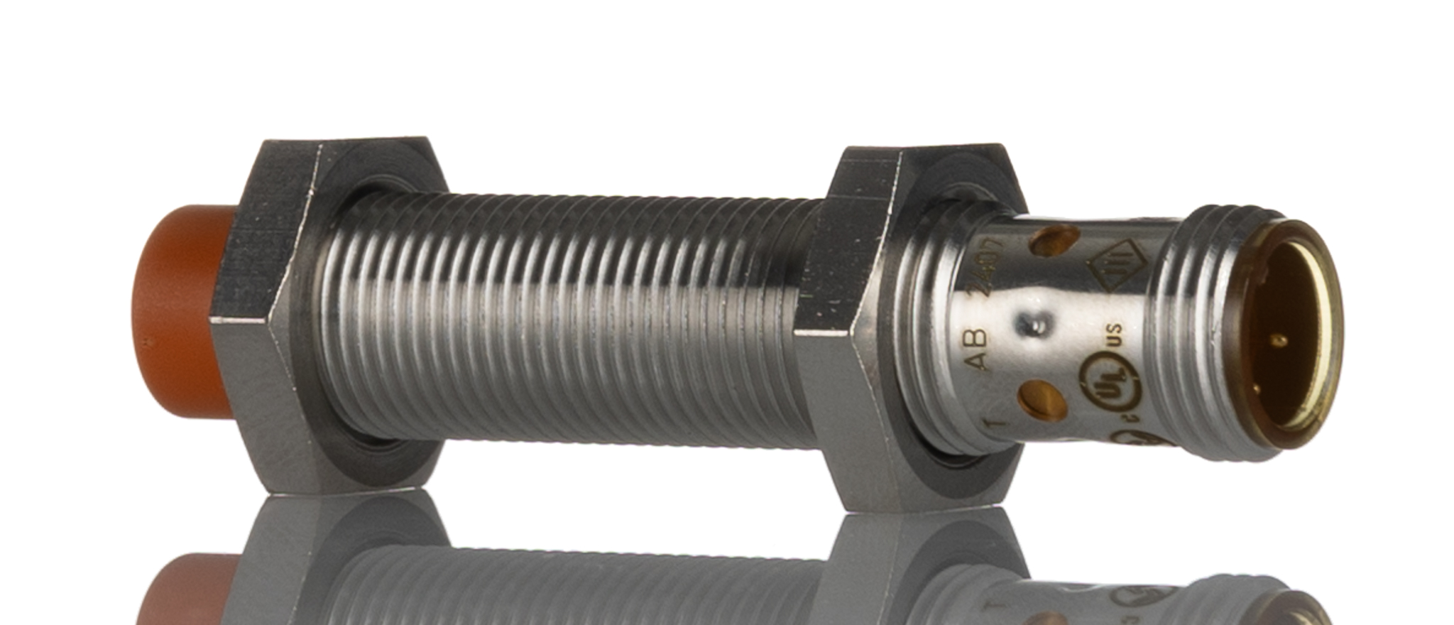 ifm electronic Inductive Threaded Barrel Proximity Sensor, M12, 7 mm Detection, PNP/NPN NO/NC, 10 → 30 V dc