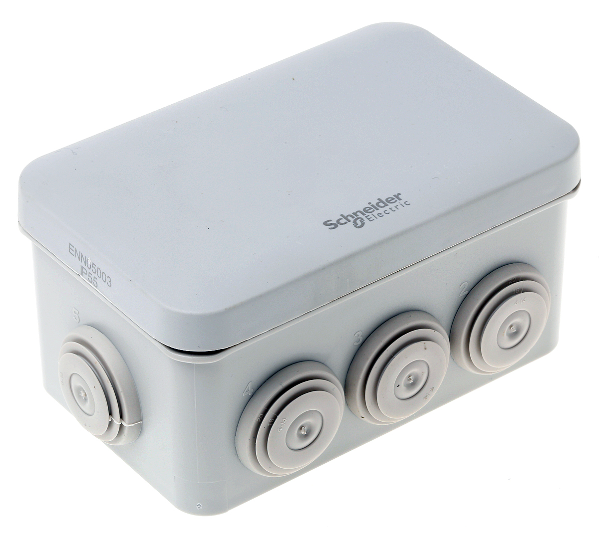 Schneider Electric Mureva Box Series Grey ABS Junction Box, IP55, 65 x 55 x 105mm