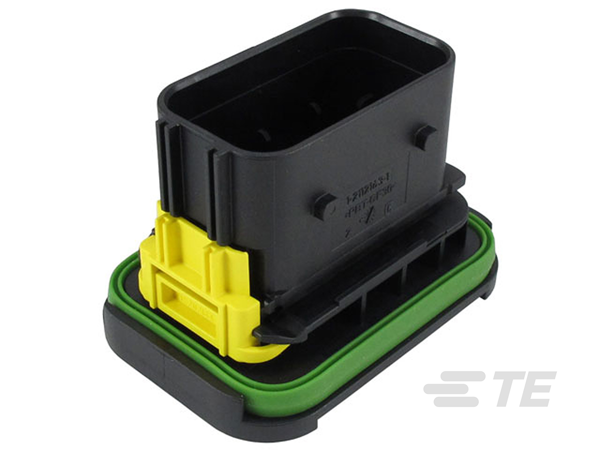 TE Connectivity Automotive Connector Socket Black Flange Mount 21 Way 1-2112162-1