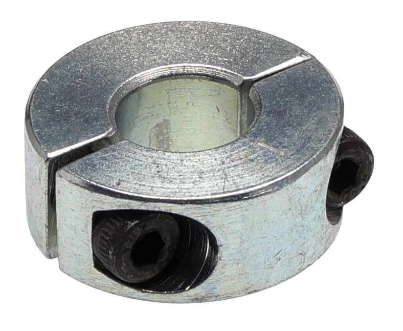 RS PRO Shaft Collar, Two Piece, Clamp Screw, Bore 12mm, OD 28mm, W 11mm, Steel