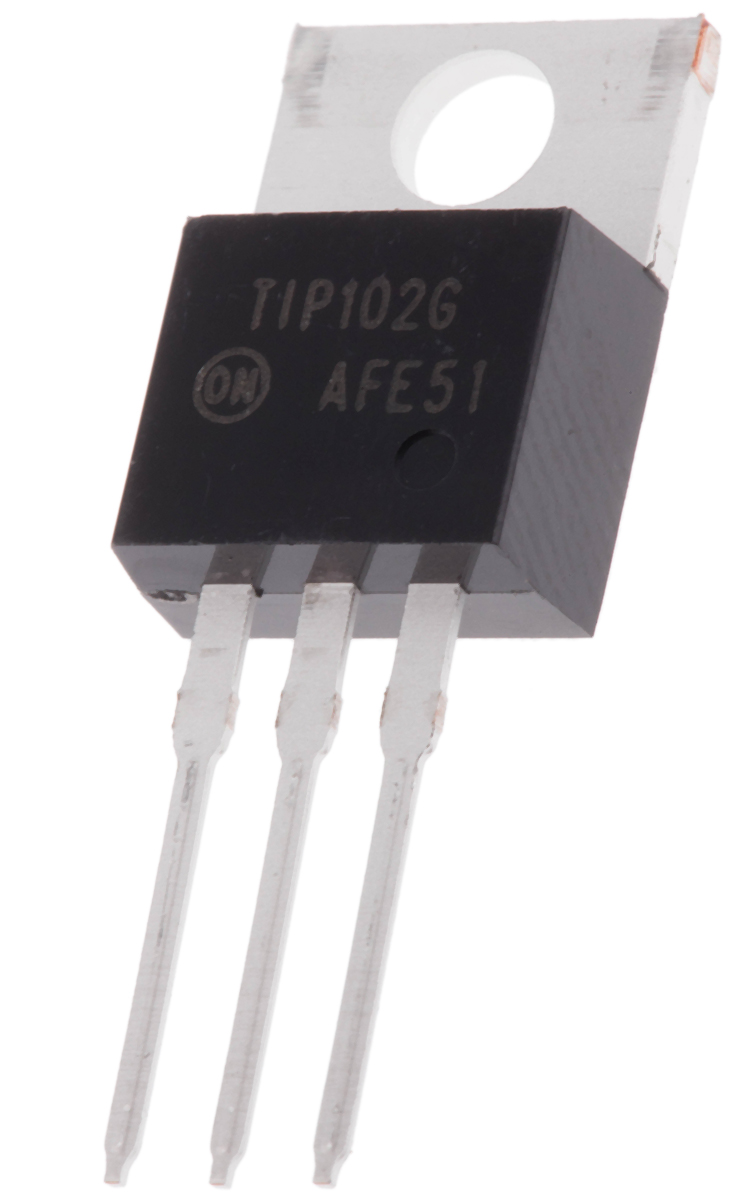 onsemi TIP102G NPN Darlington Transistor, 8 A 100 V HFE:200, 3-Pin TO-220AB
