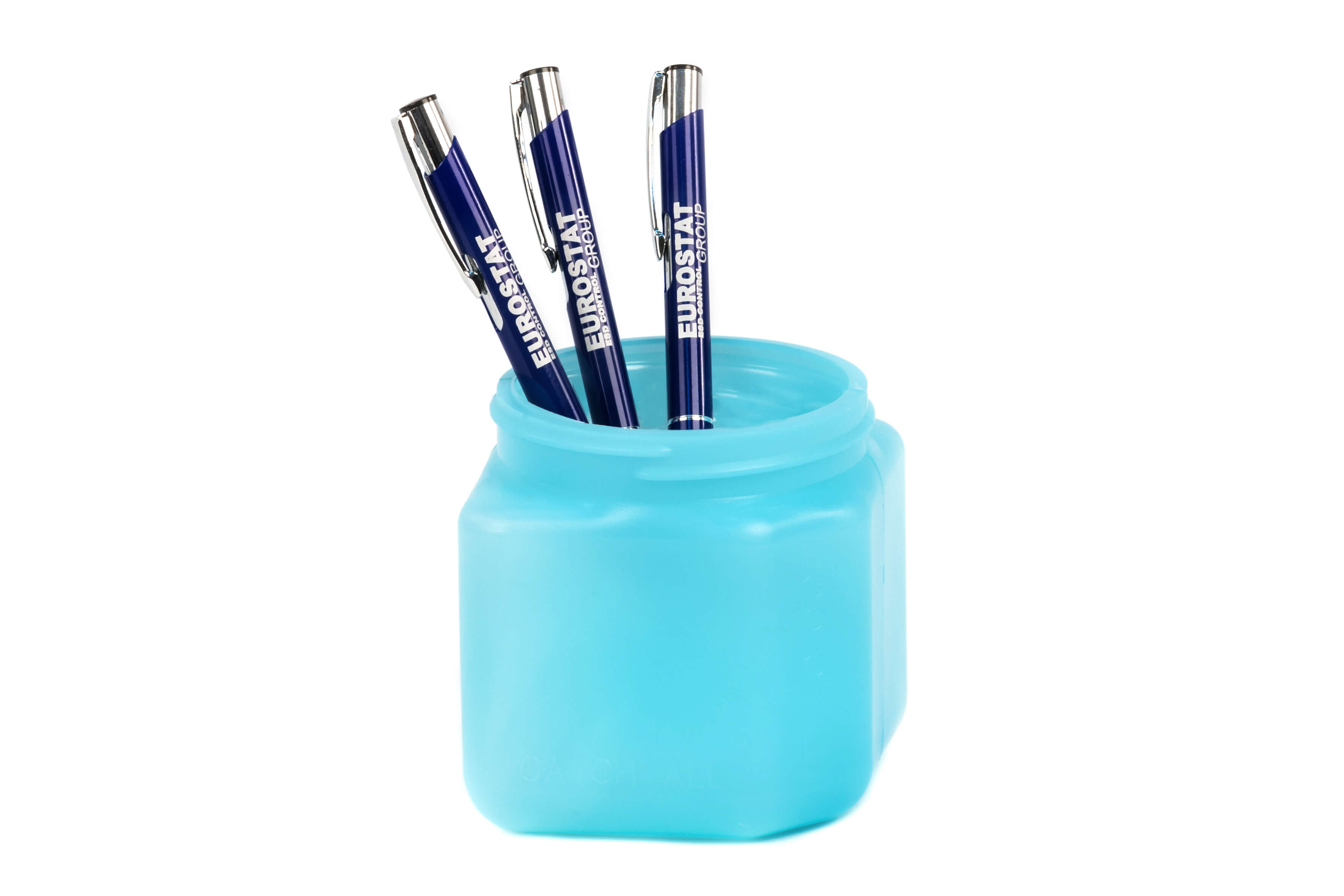 EUROSTAT Blue Polyethylene Pencil & Pen Holder