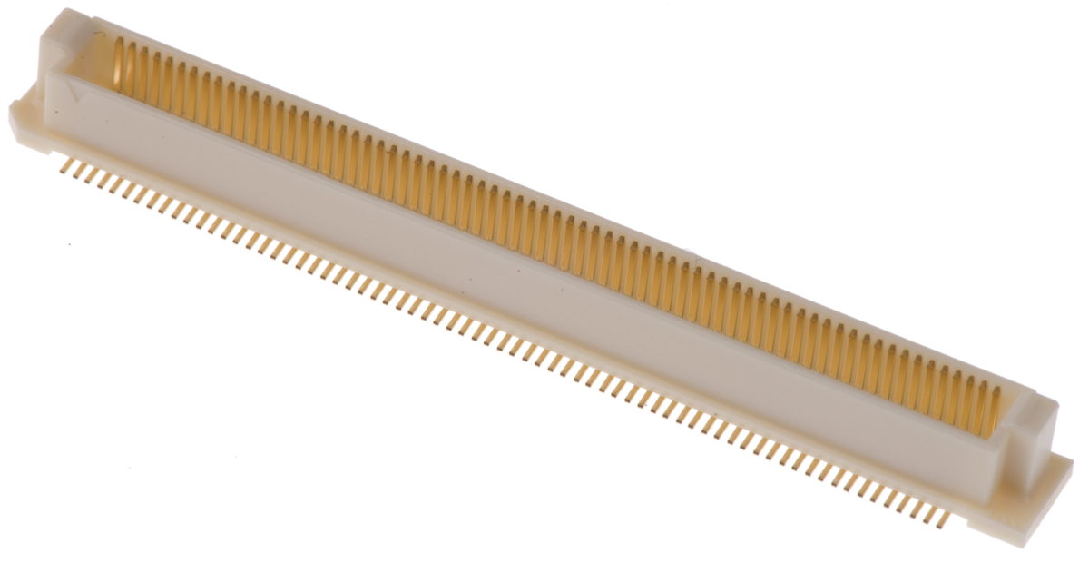 Hirose FunctionMAX FX8C Series Straight Surface PCB Header, 140 Contact(s), 0.6 mm Pitch, 2 Row, Shrouded