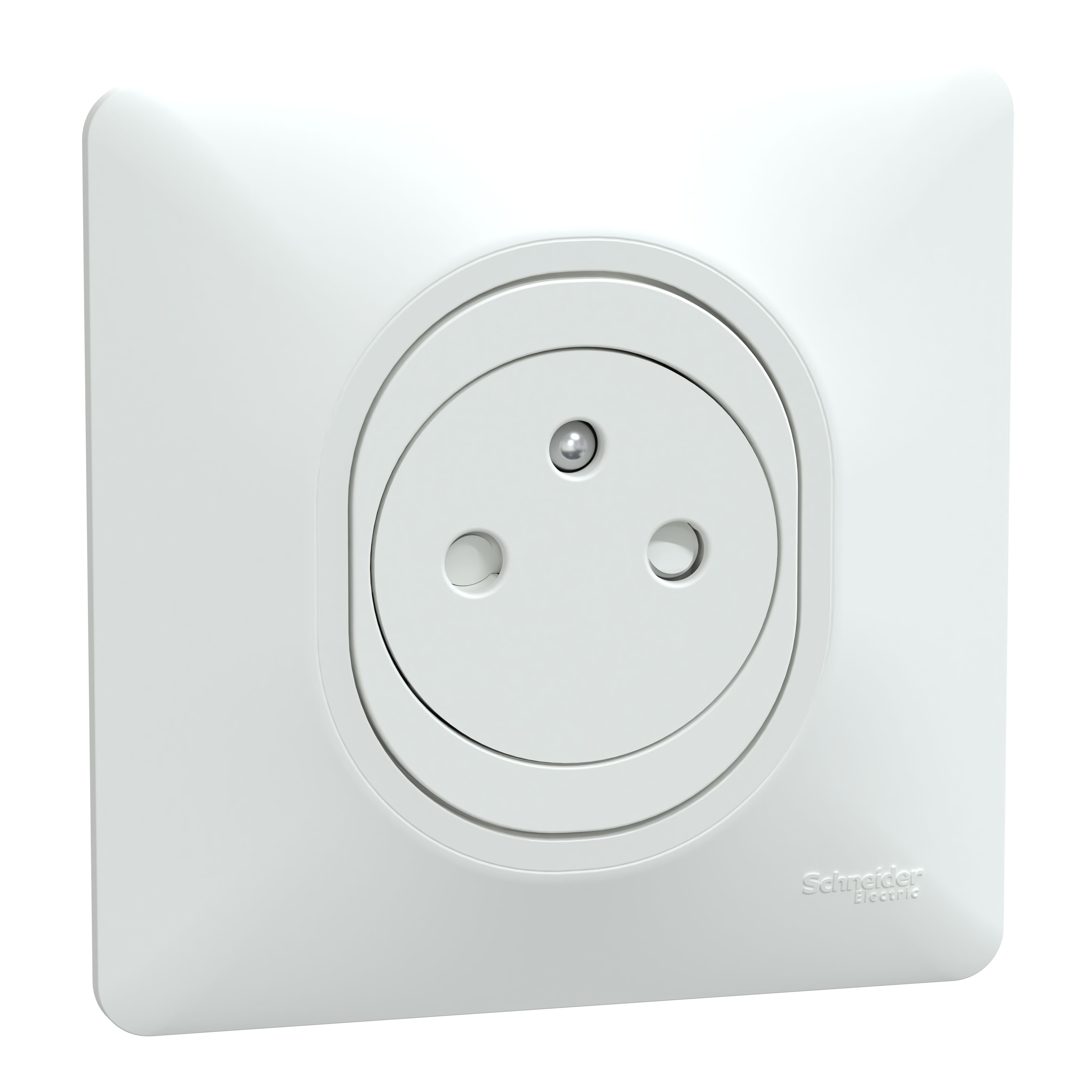 Schneider Electric White, 1 Gang, Ovalis C Series