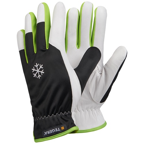 Tegera Fleece Leather Work Gloves, Size 11