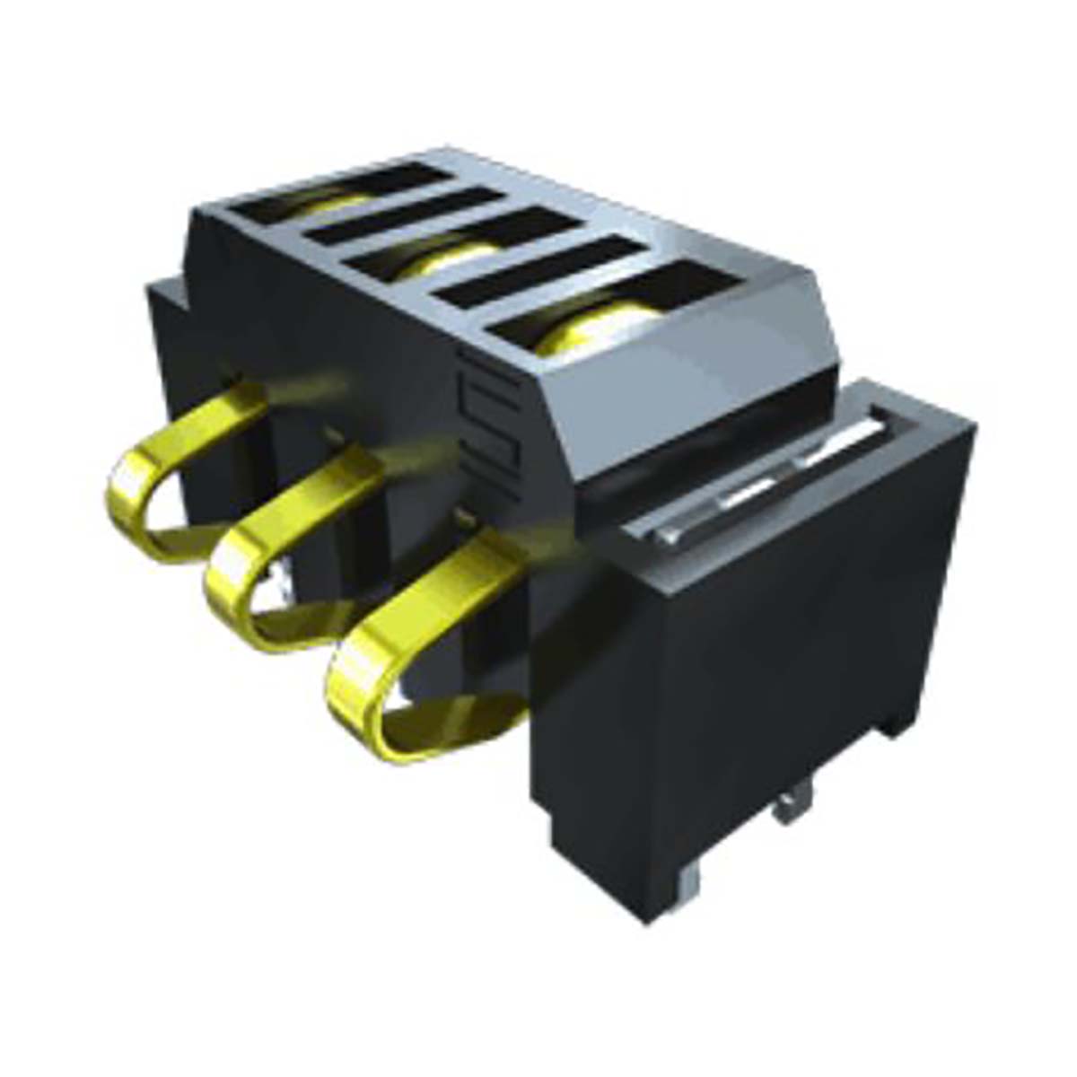 Samtec SIR1 Series Right Angle Surface PCB Header, 3 Contact(s), 2.54 mm Pitch, 1 Row, Shrouded
