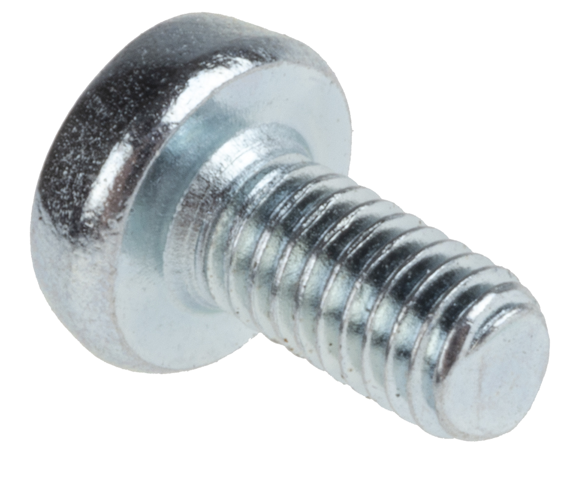 RS PRO Pozi M3 Pan Steel Machine Screws DIN 7985 x 6.0mm