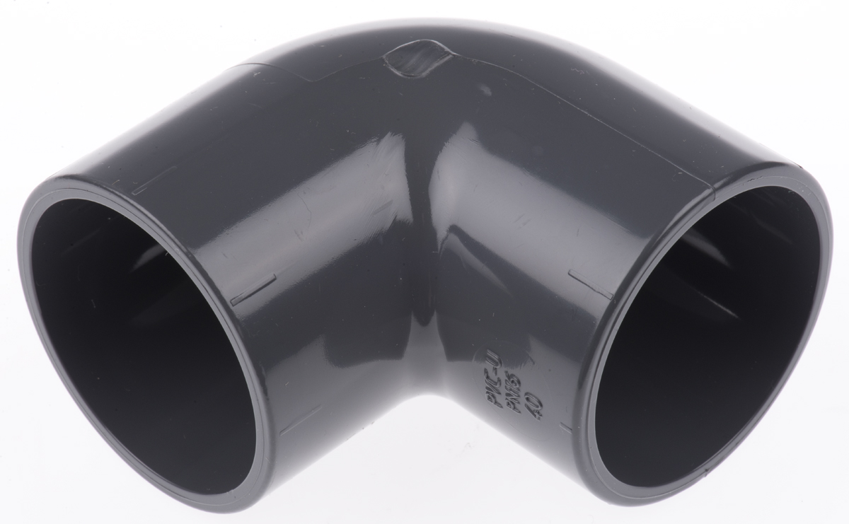 Georg Fischer Plastic Pipe Fitting, 90° Elbow, 40mm
