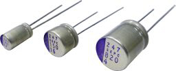 Panasonic 100μF Through Hole Polymer Capacitor, 16V dc