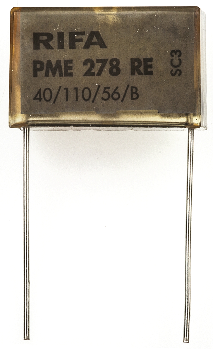 KEMET PME278 Paper Capacitor, 440V ac, ±20%, 100nF, Through Hole