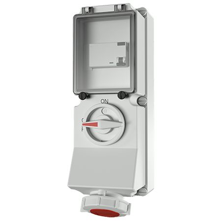MENNEKES Switchable IP67 Industrial Interlock 5P, Earthing Position 6h, 16A, 400 V