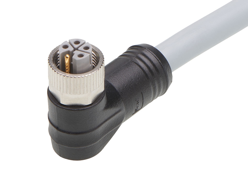 Brad from Molex Cordset, 5 Contacts, Cable, M12 Connector, Socket, Female, IP67, 120500 Series