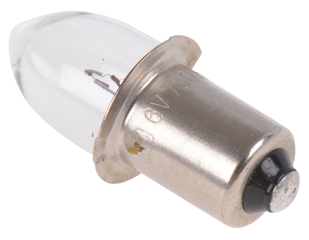 RS PRO P13.5s Indicator Light, Clear, 6 V, 750 mA, 20h