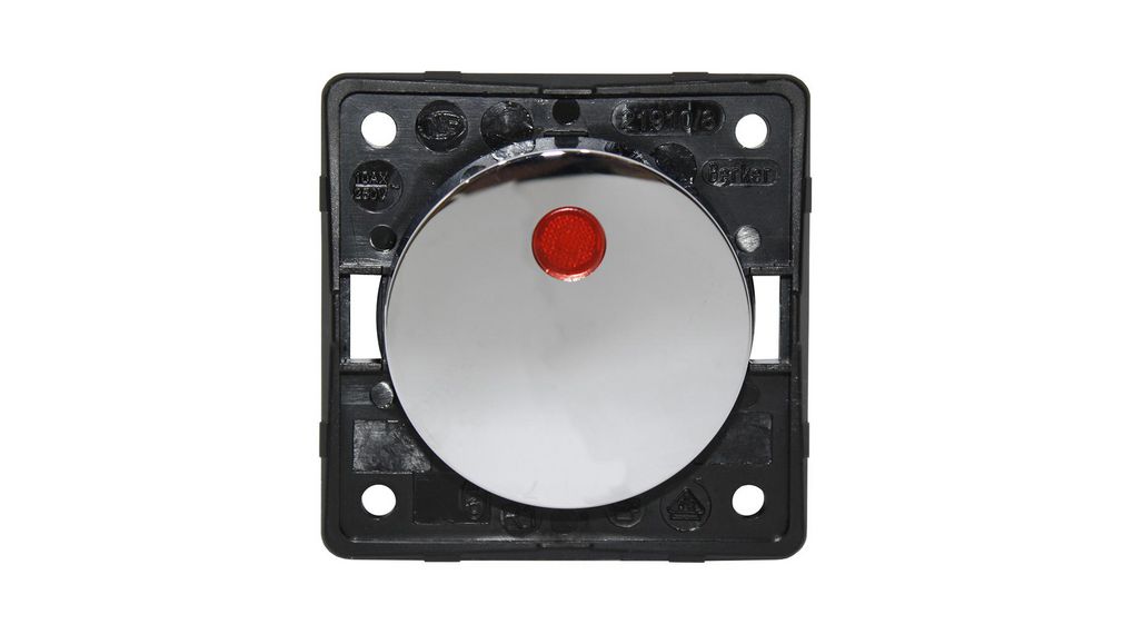 Berker Chrome Rocker Switch, 1 Gang, INTEGRO