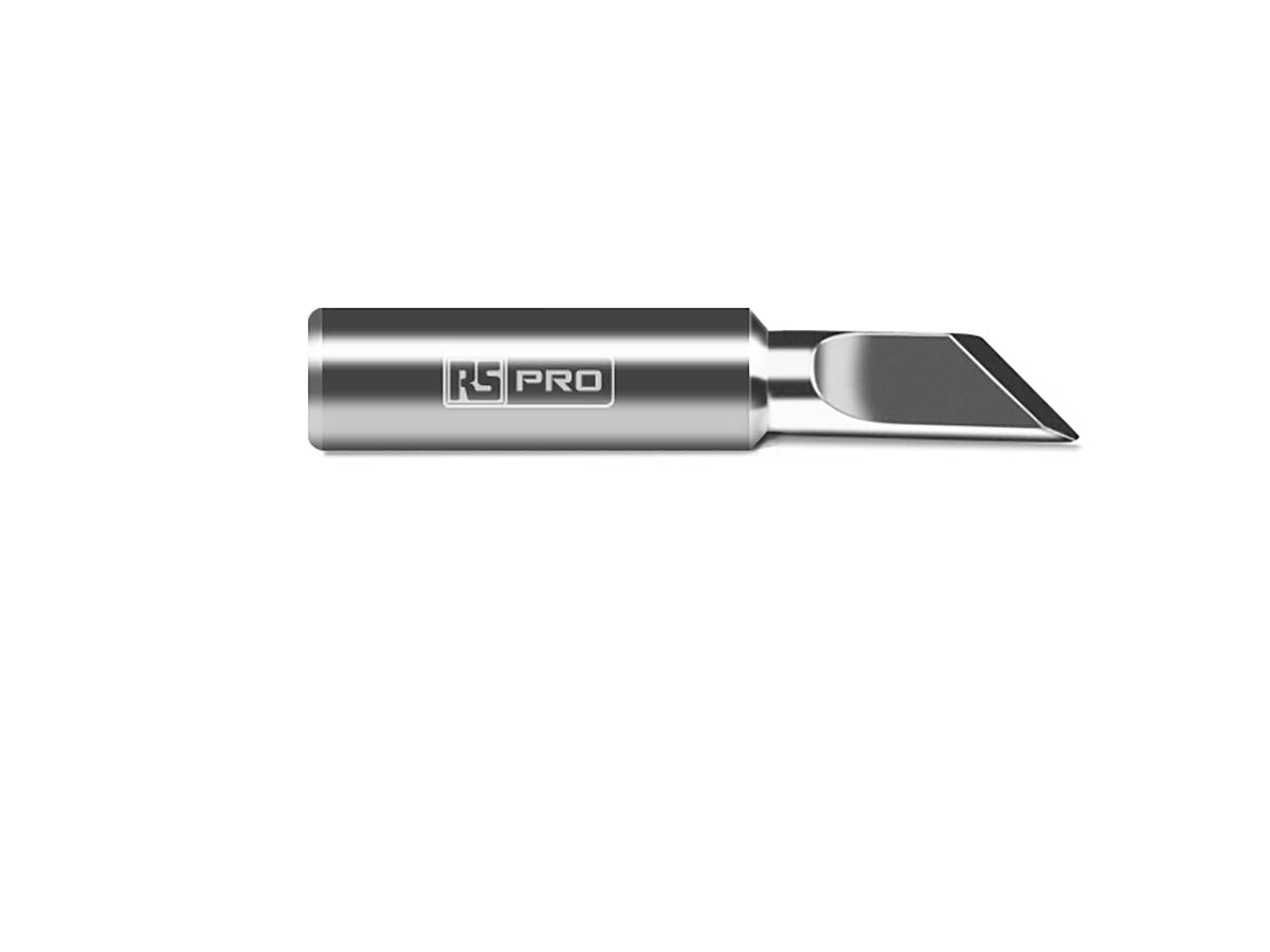RS PRO 4 mm Straight Knife Soldering Iron Tip for use with RS PRO Soldering Irons