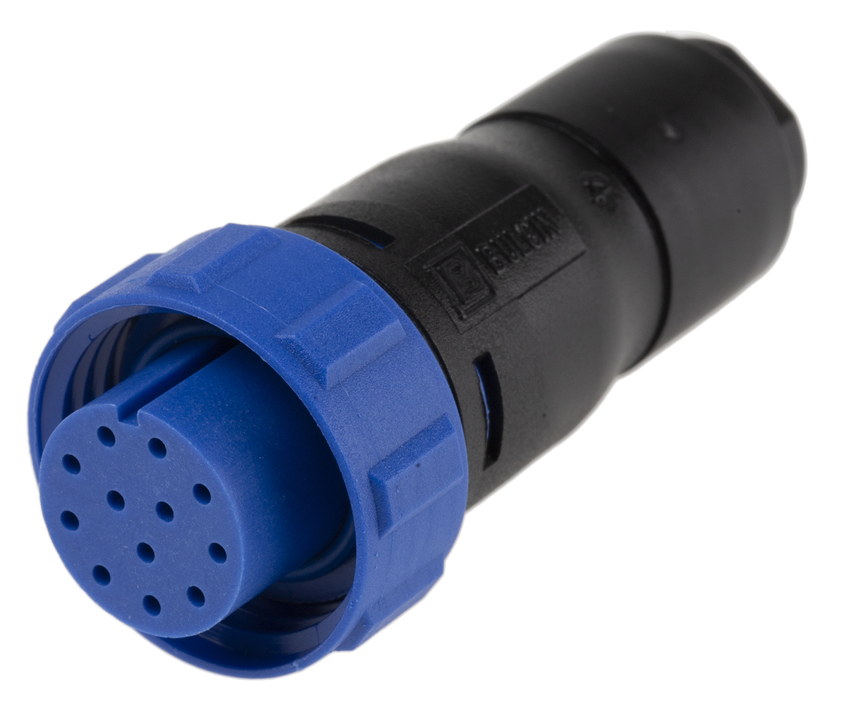 Bulgin Circular Connector, 12 Contacts, Cable, Miniature Connector, Socket, Female, IP68, Buccaneer 400 Series