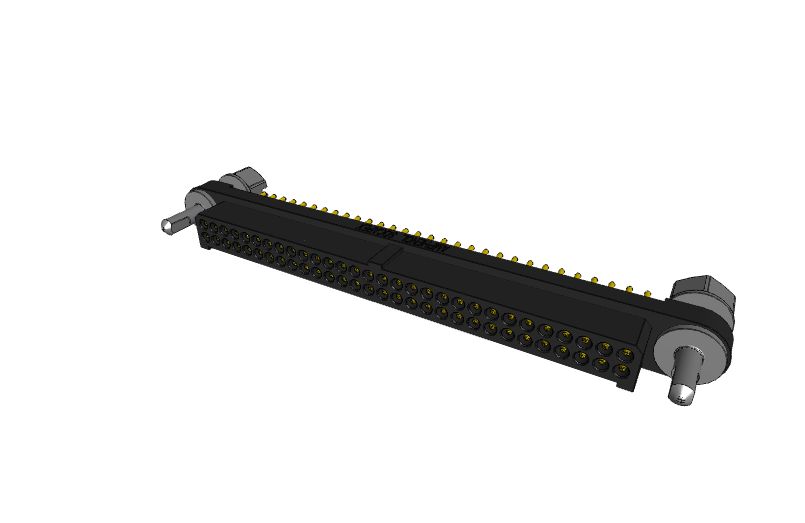 Amphenol Socapex MHDAS Series Straight PCB PCB Header, 60 Contact(s), 1.27 mm Pitch, 2 Row, Shrouded