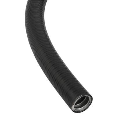 Adaptaflex Flexible, Liquid Tight Conduit, 10mm Nominal Diameter, Galvanised Steel, Black