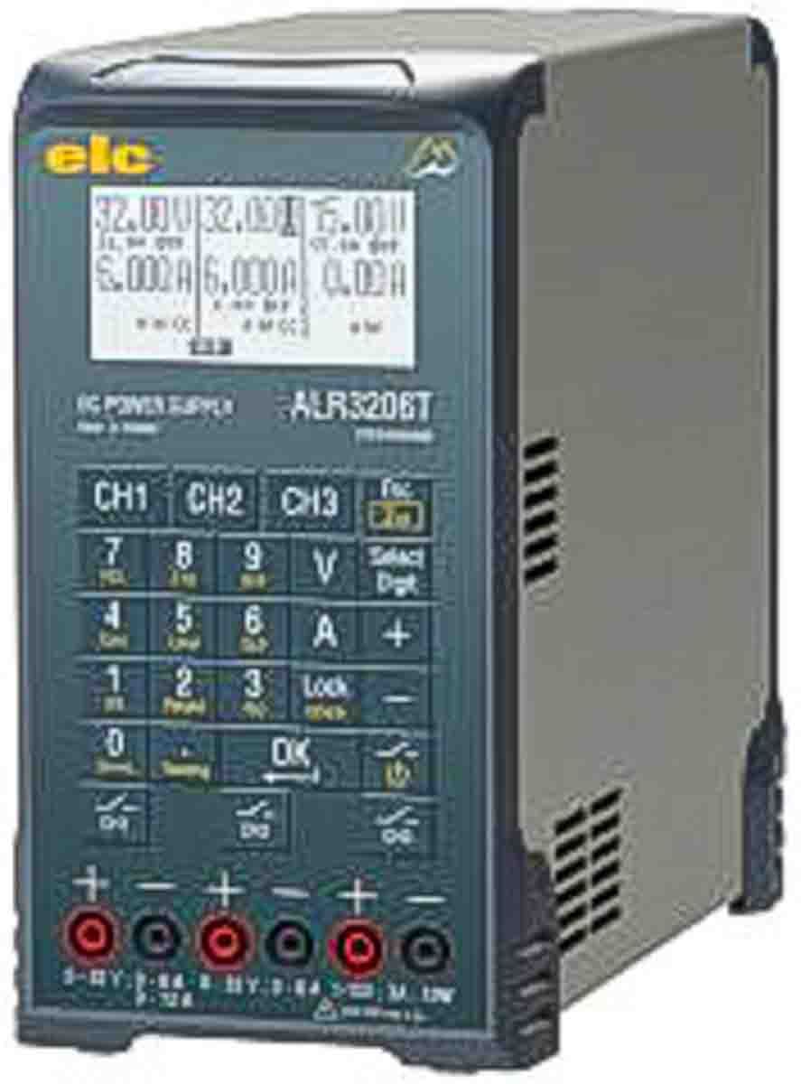 ELC ALR3206T Series Digital Bench Power Supply, 15 → 64V, 3A, 3-Output, 400W - UKAS Calibrated