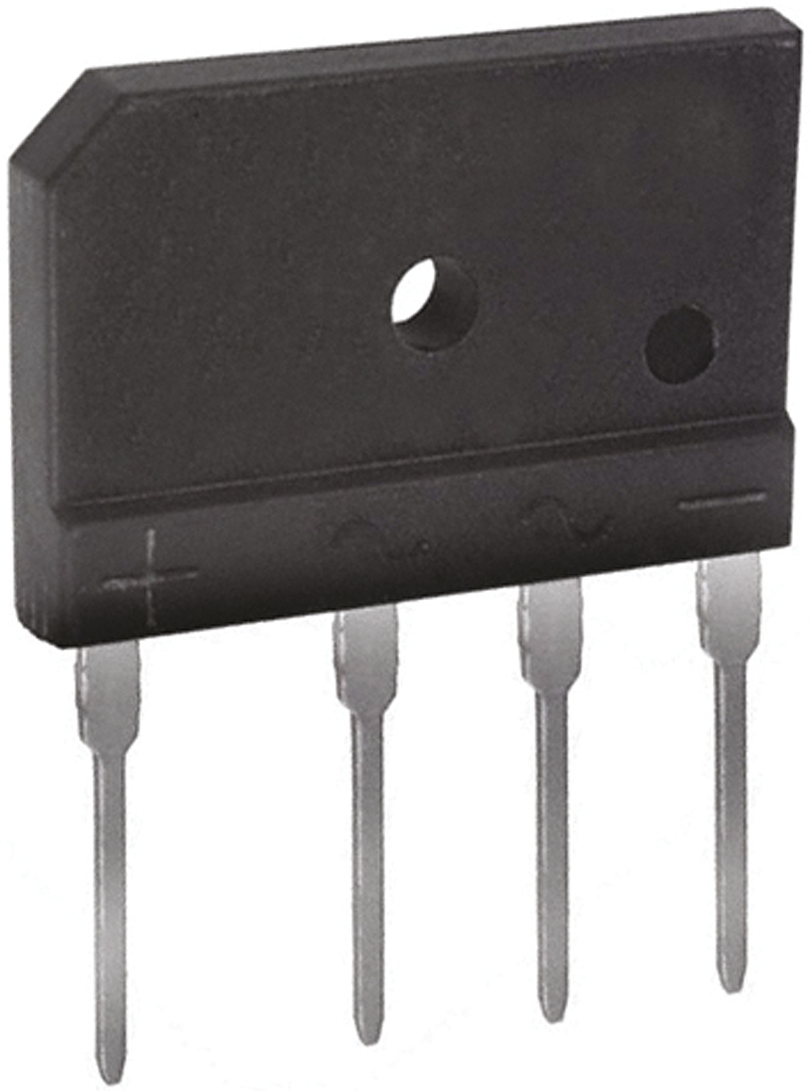 Diodes Inc Bridge Rectifier, 6A, 1000V, 4-Pin