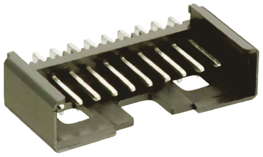 Lumberg Minimodul Series Right Angle Through Hole PCB Header, 5 Contact(s), 2.5 mm Pitch, 1 Row, Shrouded