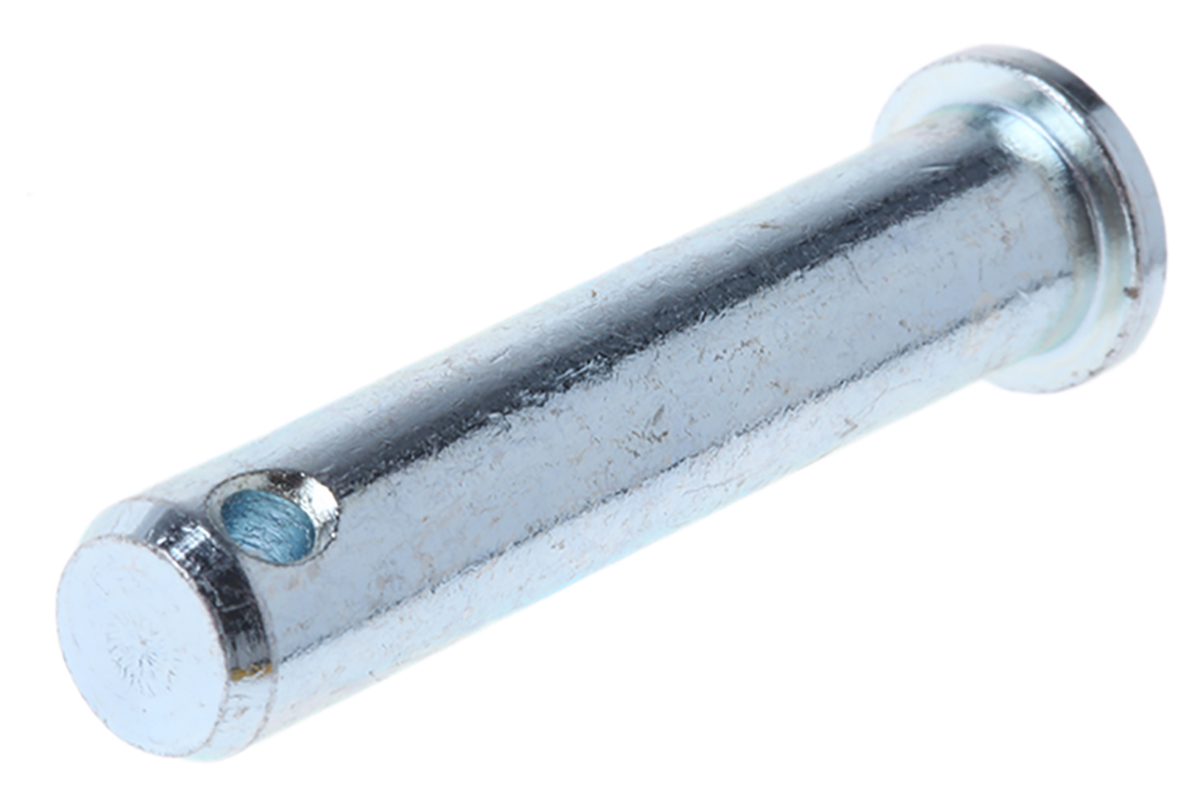 RS PRO 1 1/2in Bright Zinc Plated Steel Clevis Pin, 5/16in Diameter