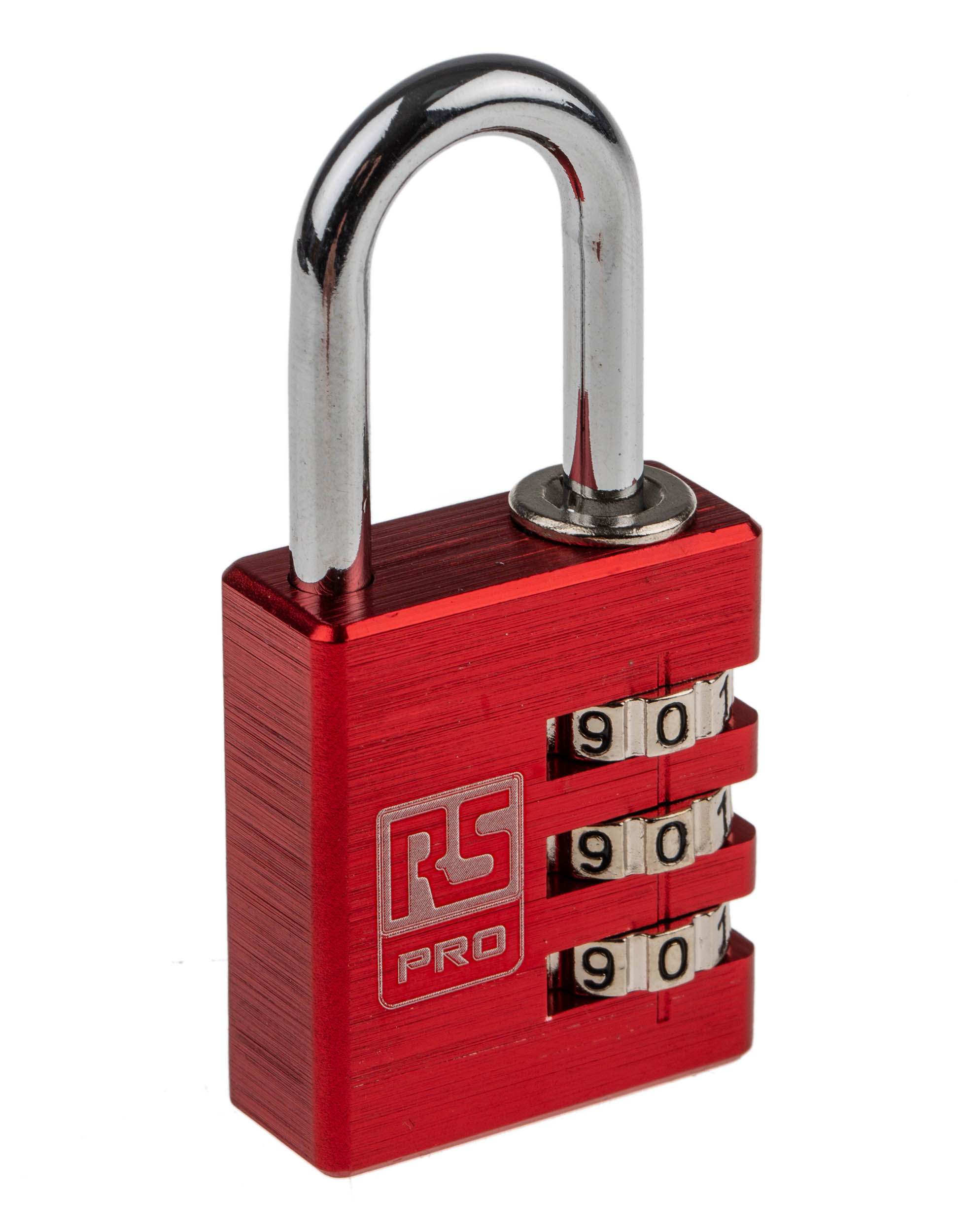 RS PRO Combination Aluminium Combination Padlock, 5mm Shackle, 30mm Body