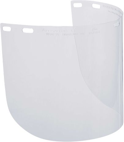 Delta Plus Clear PC Visor with Face Guard , Resistant To Shock